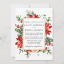 Search for poinsettia wedding invitations Vintage
