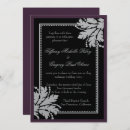 Search for purple black silver wedding invitations Plum