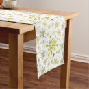 Search for white and gold table runners Snowflakes