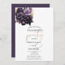 Search for purple flowers engagement party invitations Simple