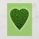 Search for green hearts postcards Stylish