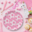 Search for pink soccer plates Party