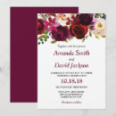 Search for burgundy floral wedding invitations Marsala