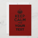 Search for keep calm birthday invitations Crown