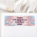 Search for red star return address labels America