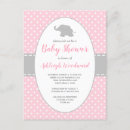 Search for elephant baby shower invitations Pink