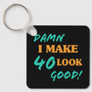 Search for 40th with key rings Funny