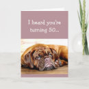 Search for dog 50th birthday cards Funny