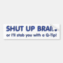 Search for brain bumper stickers Funny