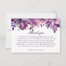 Search for purple flowers thank you cards Foliage