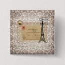 Search for french chic badges Eiffel tower