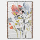 Search for flower throw Watercolors