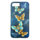 Search for golden butterfly iphone cases Blue