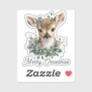 Search for winter woodland animals stickers Cute deer