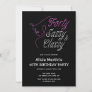 Search for sassy birthday invitations Typography
