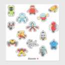 Search for kids robot stickers Colourful
