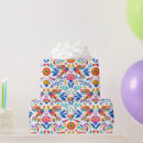 Search for mexican folk art wrapping paper Fiesta
