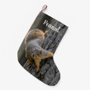 Search for wildlife christmas stockings Red