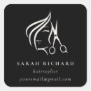 Search for black haired stickers Black and white
