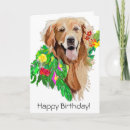 Search for golden retriever puppy birthday cards Funny