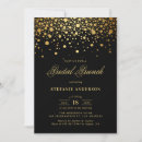 Search for black gold bridal brunch invitations Foil