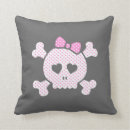 Search for pink skull cushions Skeleton