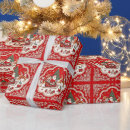 Search for santas sleigh wrapping paper Reindeer