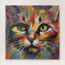 Search for cat painting puzzles Abstract