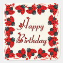 Search for ladybug birthday party stickers Black