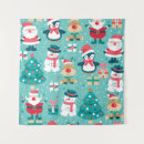 Search for santa claus tapestries Illustration