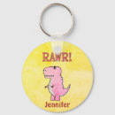 Search for dinosaurs rounded key rings T rex