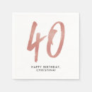 Search for party plates and napkins 40th birthday party