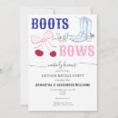 Search for country gender reveal invitations Boots or bows