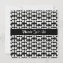 Search for square seasonal invitations Black and white