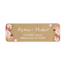 Search for rustic kraft paper wedding return address labels Floral