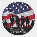 Search for veterans day thank you stickers Flag