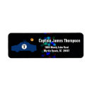 Search for police return address labels Blue