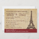 Search for paris france destination wedding invitations Parisian