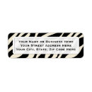 Search for zebra return address labels Animal