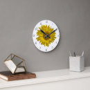 Search for sunflower clocks Yellow