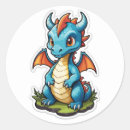 Search for kawaii dragon stickers Cartoon