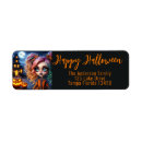 Search for haunted house return address labels Halloween