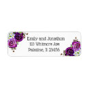 Search for purple rose return address labels Lavender