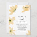 Search for yellow flower wedding invitations Elegant
