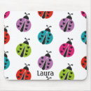 Search for pink ladybug mousepads Girly