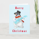 Search for funny music christmas cards Snowman