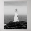 Search for black and white lighthouse posters Beach