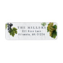 Search for rustic winery return address labels Grapes