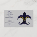 Search for fleur de lis business cards French symbol