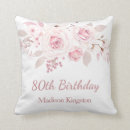 Search for 80th birthday cushions Pink